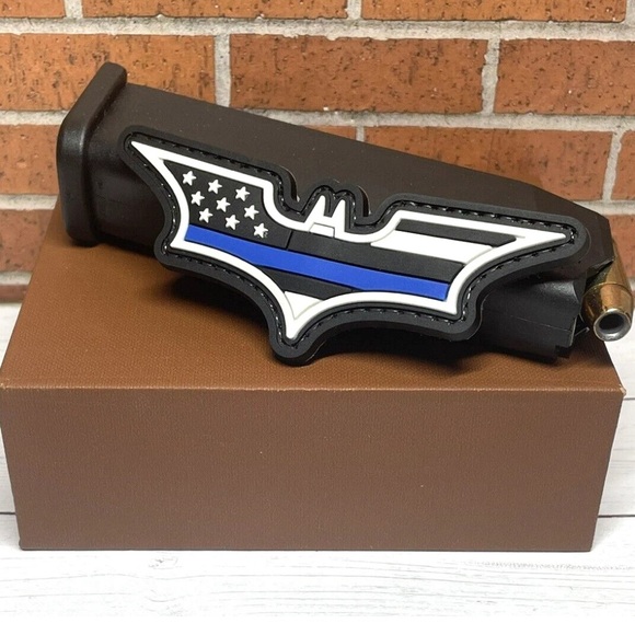 PVC Tactical Patch - Batman Thin Blue Line Patch - Morale Batman Flag Patch - Picture 3 of 5